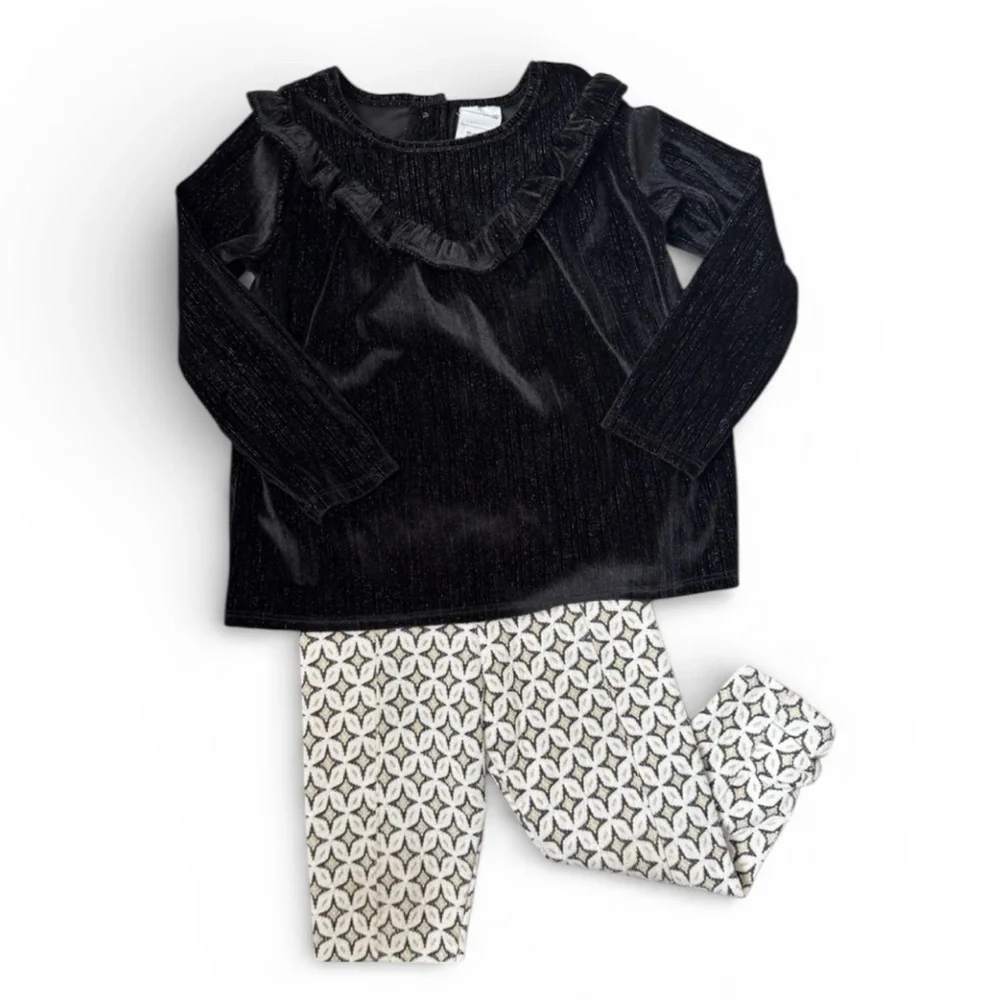 Rachel Zoe Black and White Kids Matching Set